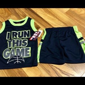 12 month boys outfit set black